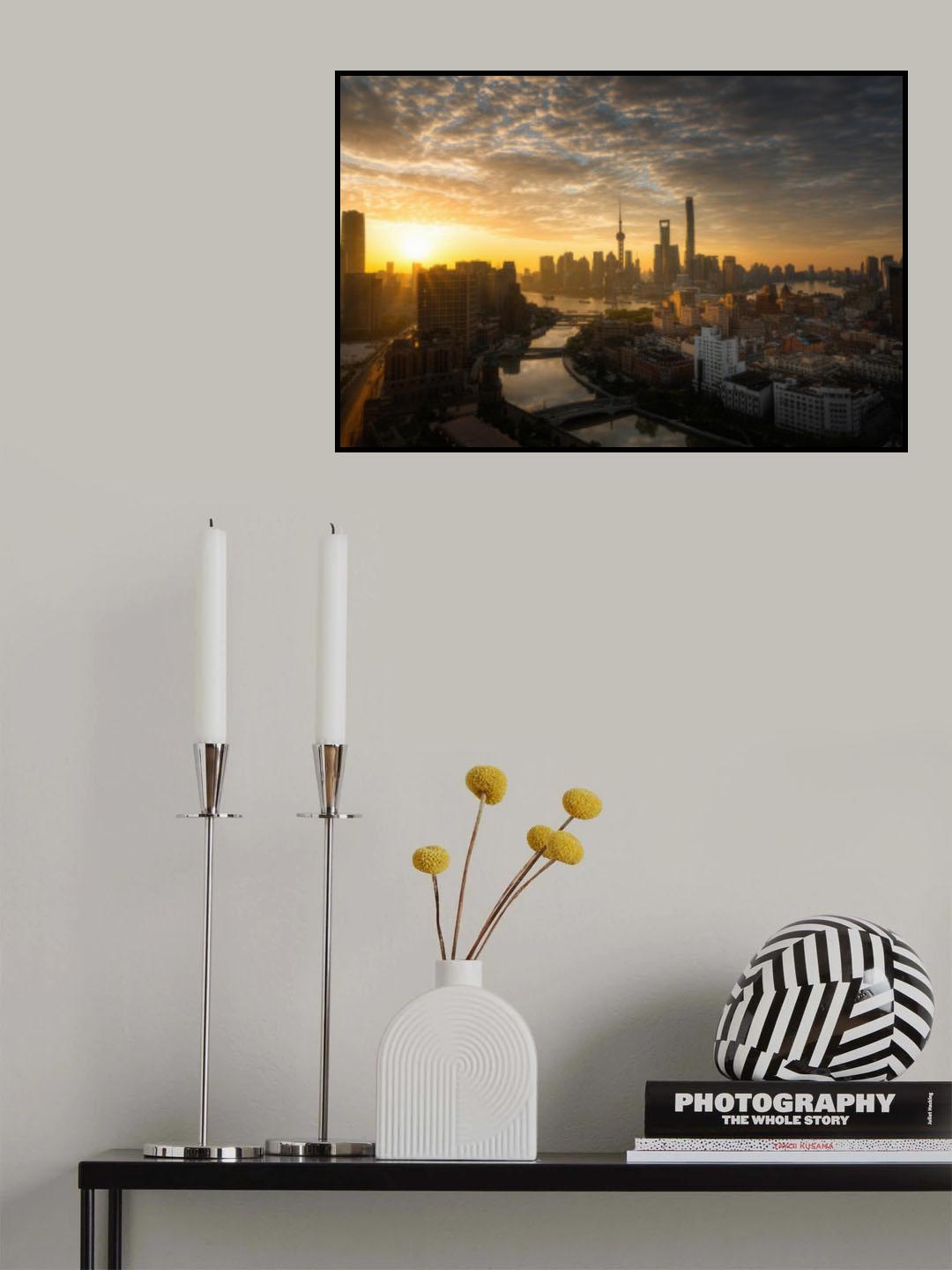 Sunrise in Shanghai Poster och Canvastavla