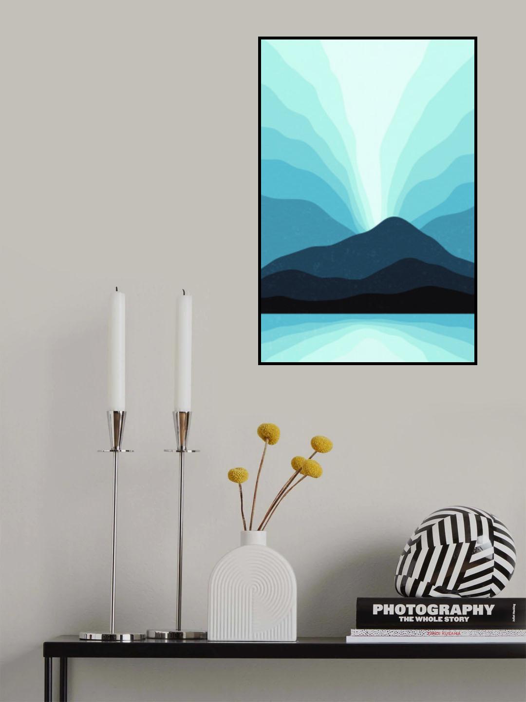 Blue Mountain Vibes #2 Poster och Canvastavla