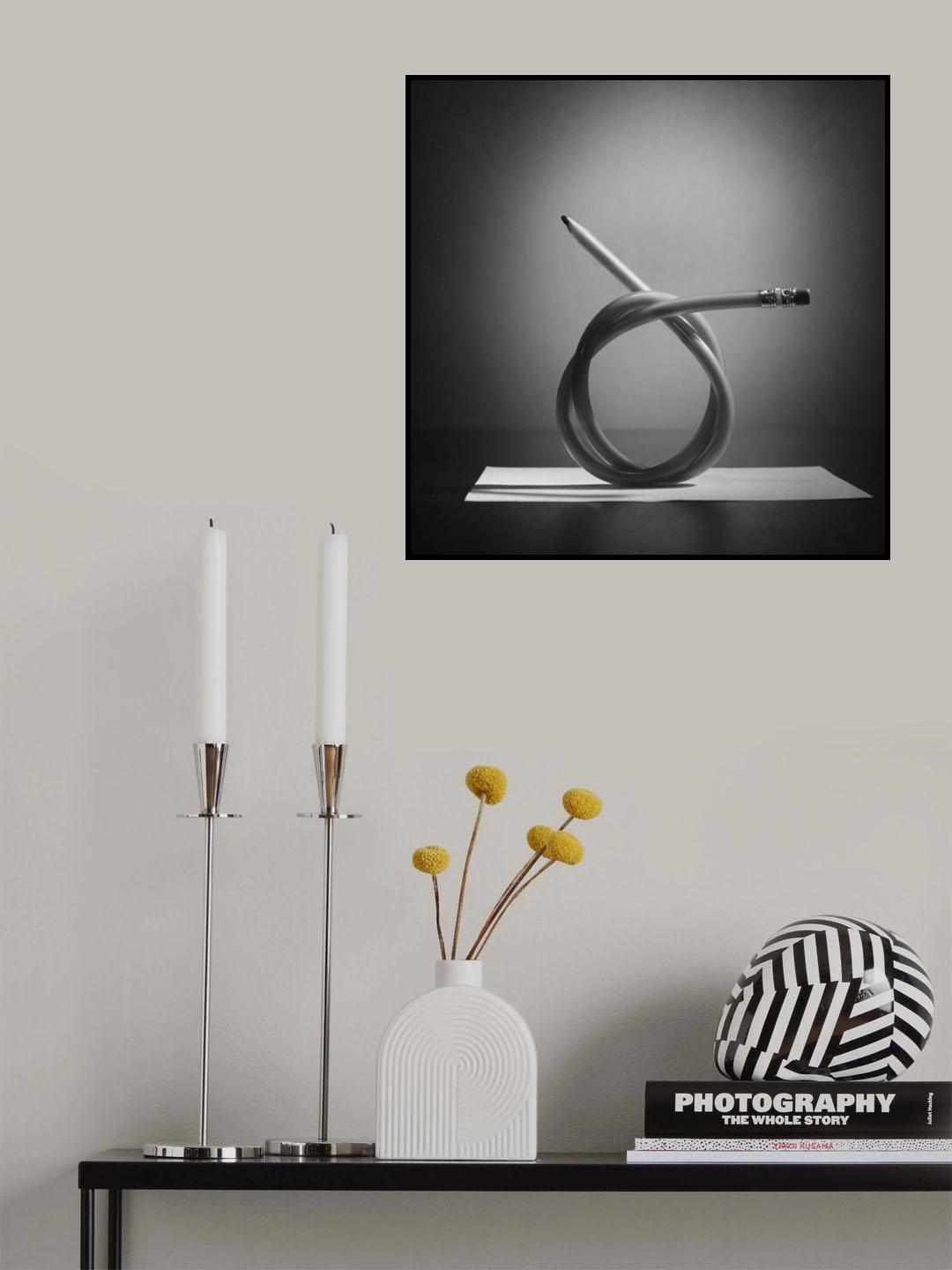 Office yoga Poster och Canvastavla