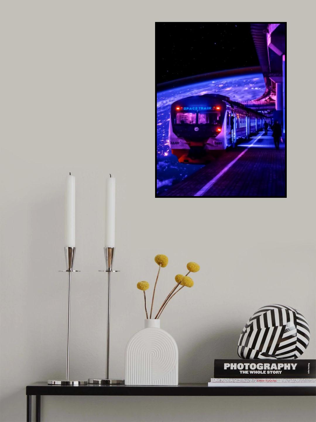 Space Train 2 Poster och Canvastavla