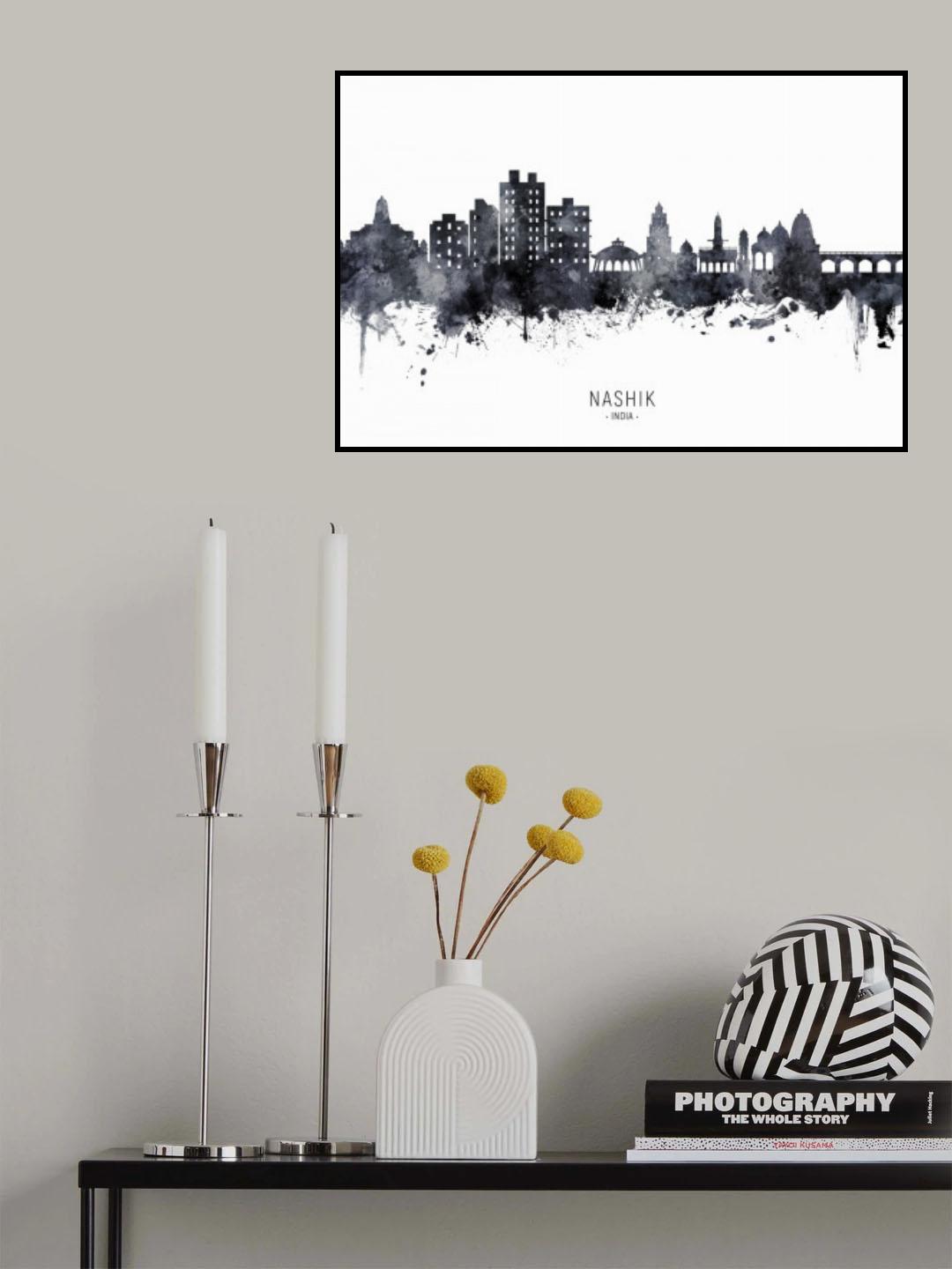 Nashik Skyline India Poster och Canvastavla