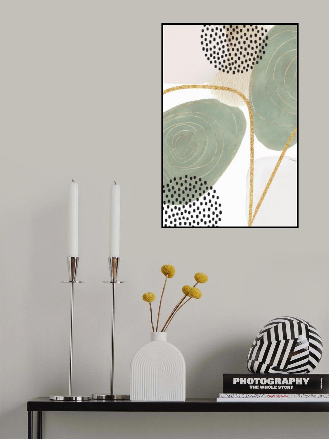 Calm green- 4 Poster och Canvastavla