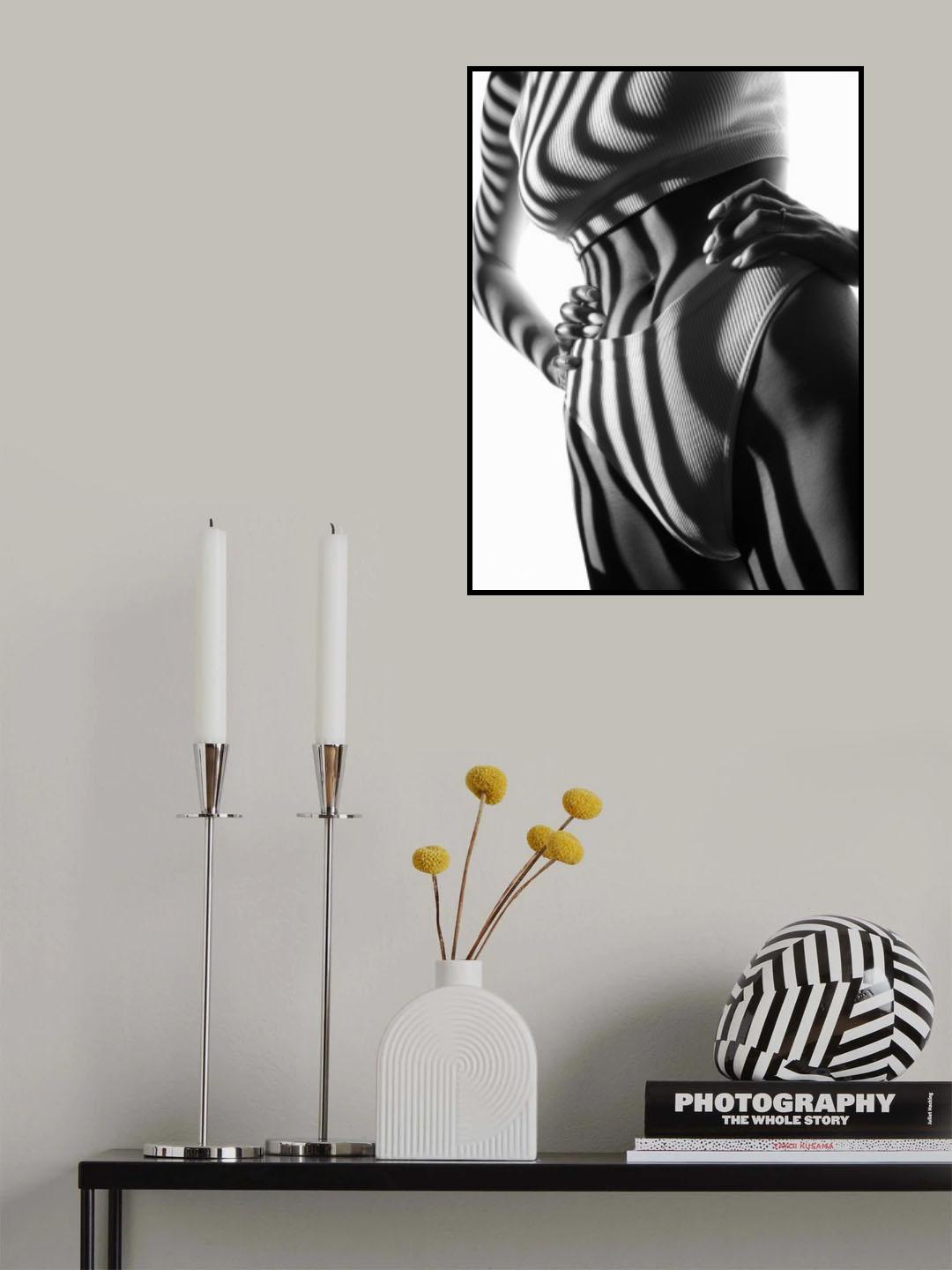 Zebra Poster och Canvastavla