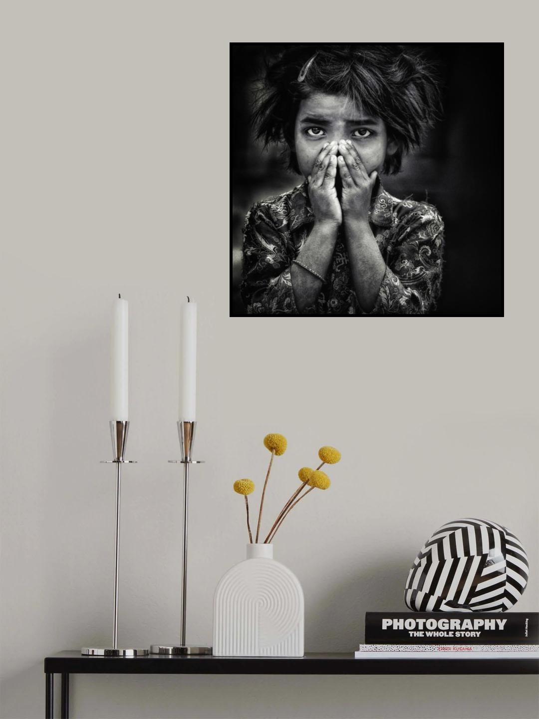 the little girl and herself Poster och Canvastavla