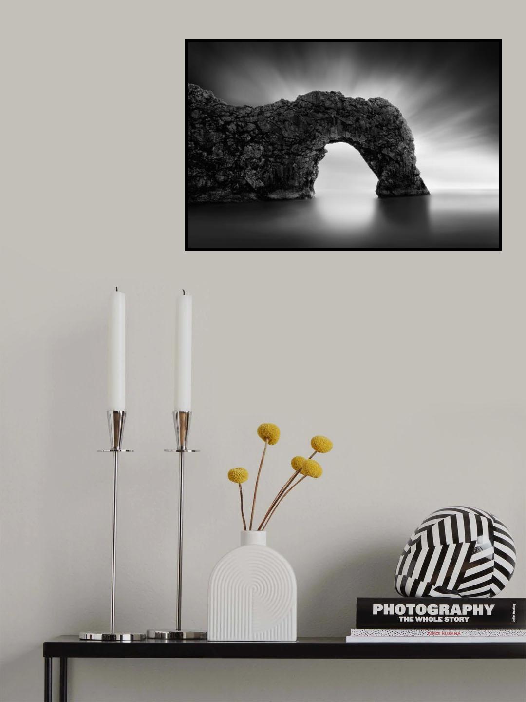 Dinosaur on the Beach II Poster och Canvastavla