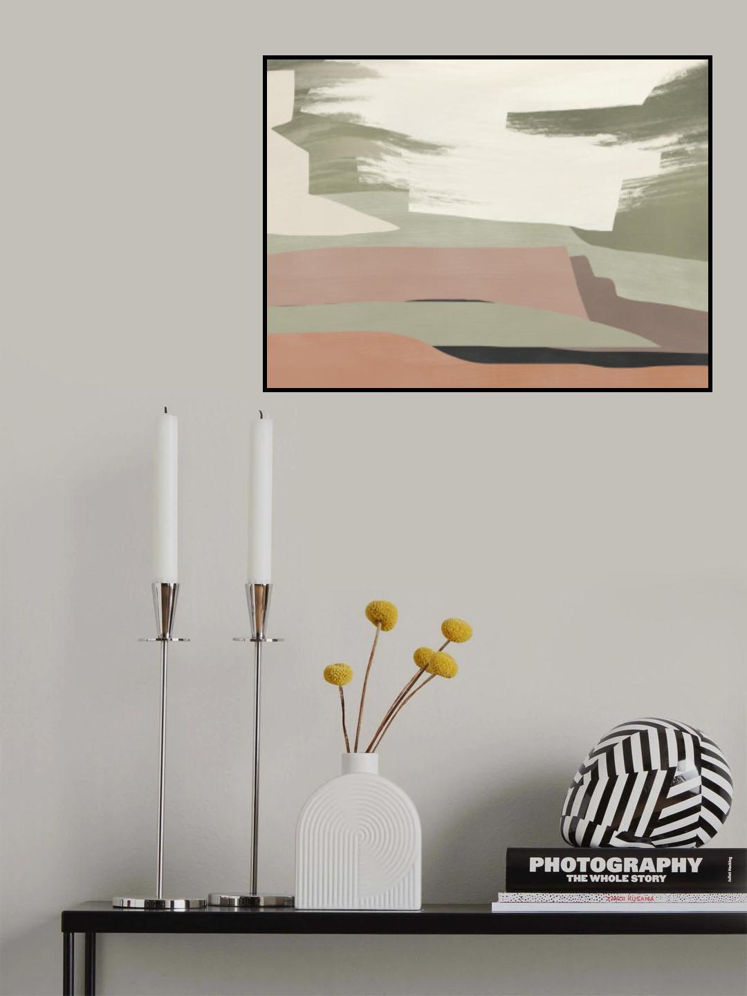 Abstract Landscape Study Poster och Canvastavla