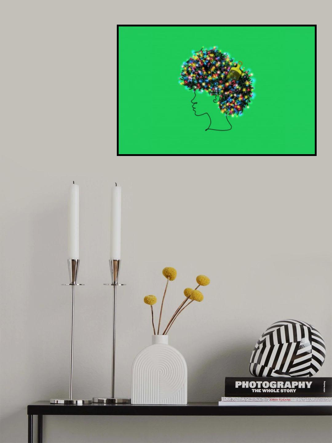 Afro Lights Poster och Canvastavla