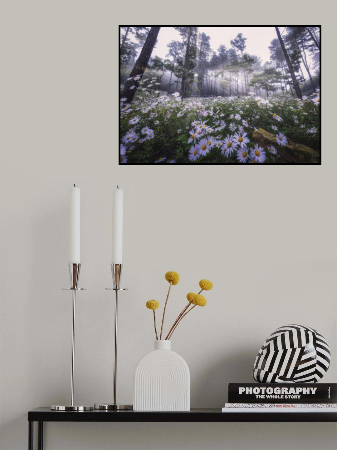 Siberian Chrysanthemum Habitat Poster och Canvastavla