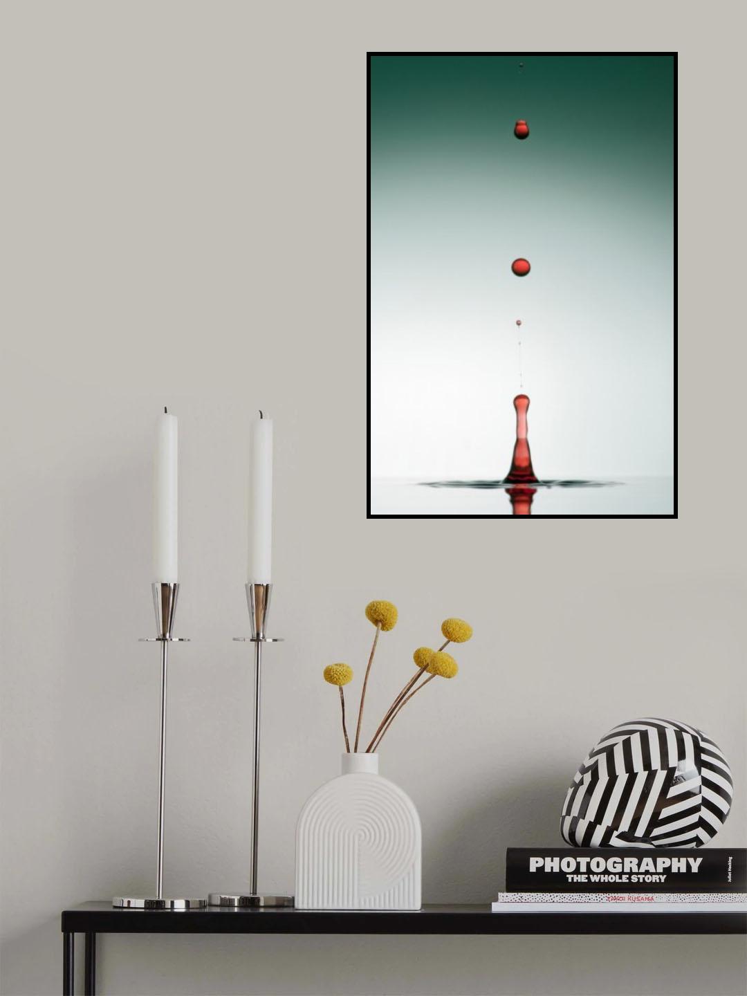 Evolution of waterdrops - 5 Poster och Canvastavla