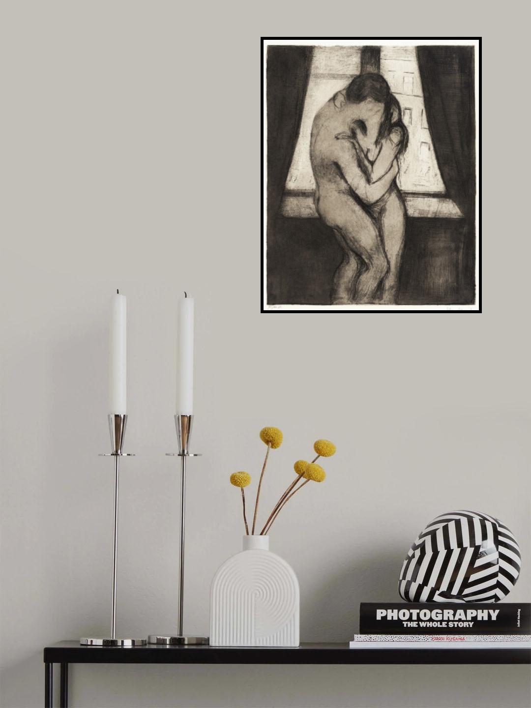 The Kiss 1895 Poster och Canvastavla