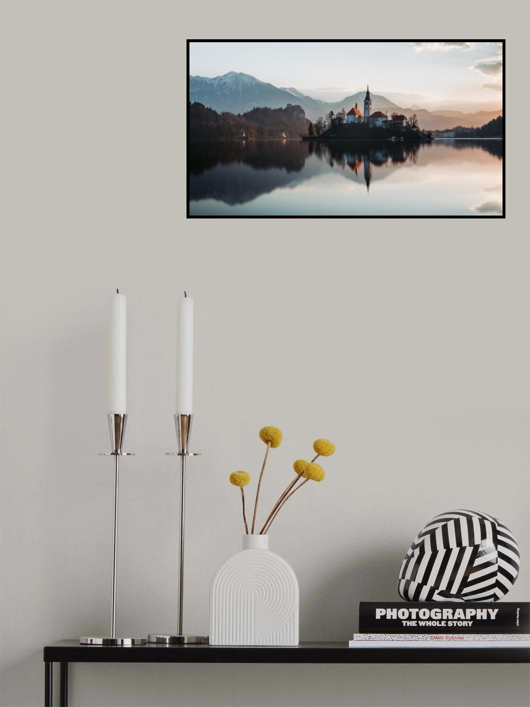Morning at the lake Poster och Canvastavla