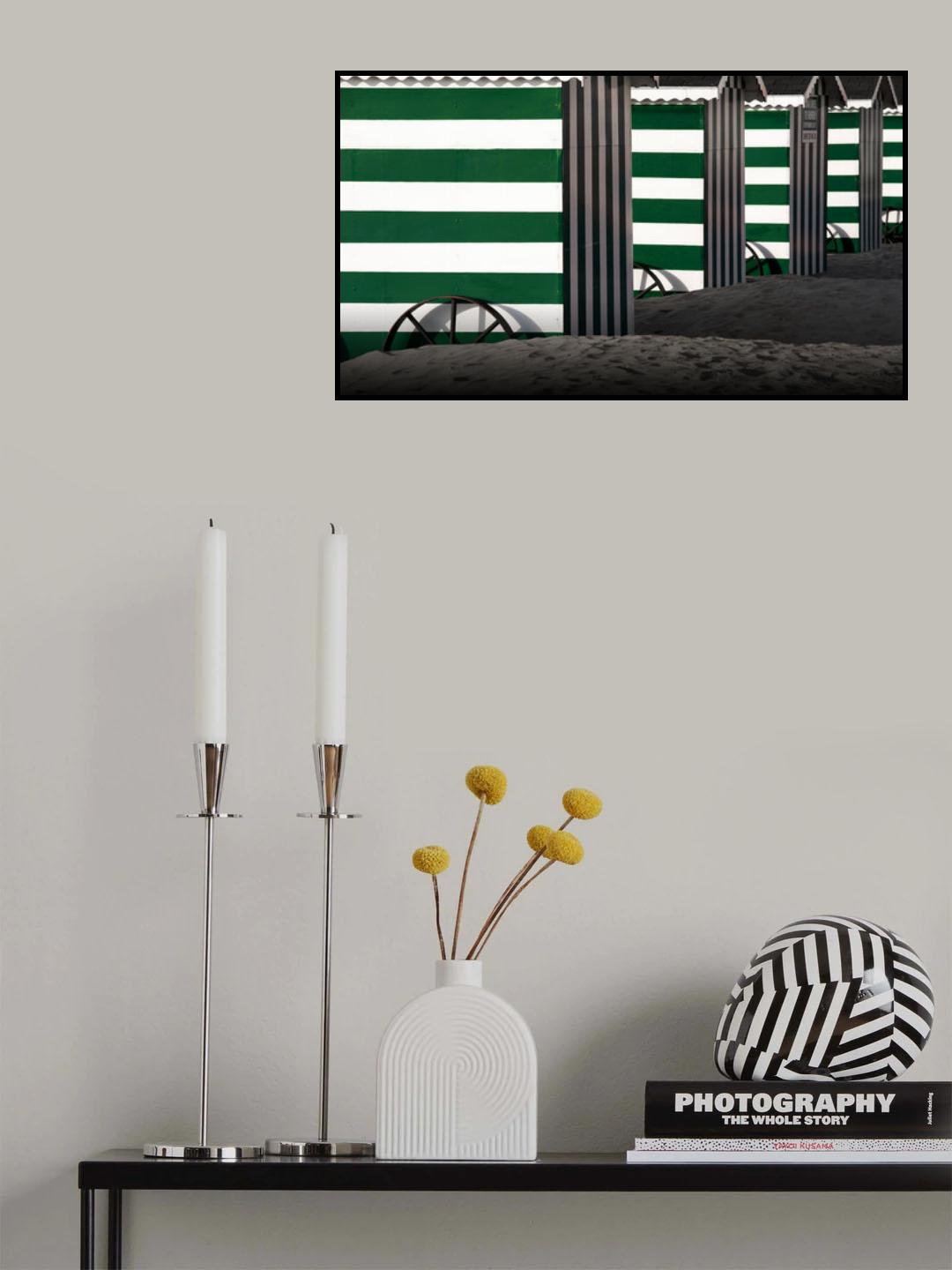 Cabins at the beach Poster och Canvastavla