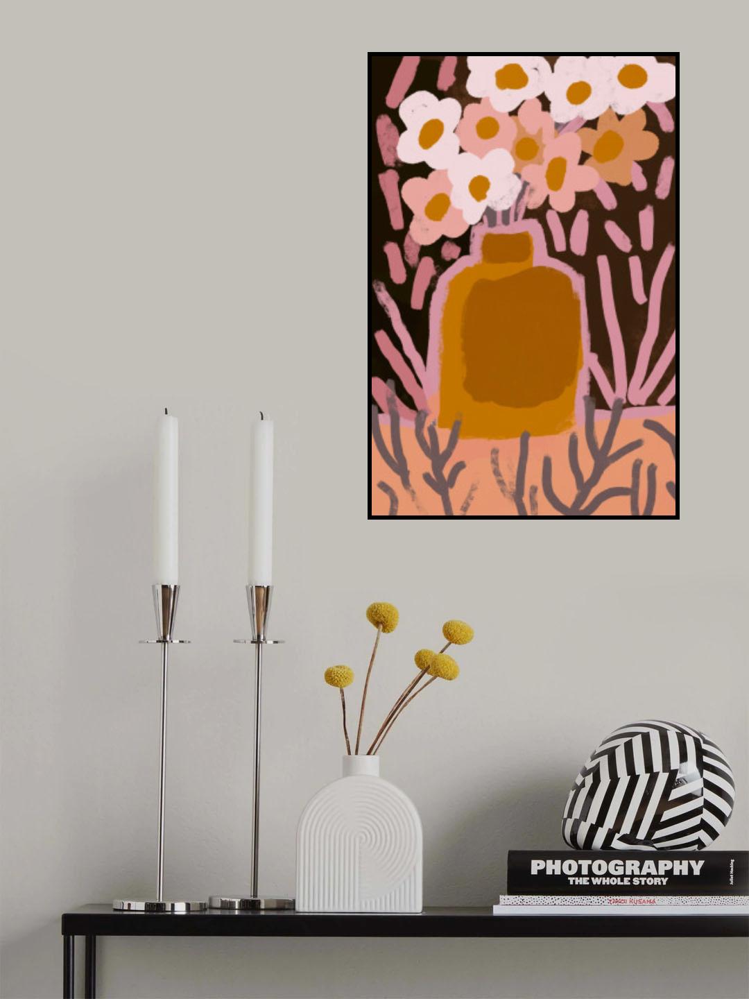 Pastel Flower Impression No 4 Poster och Canvastavla