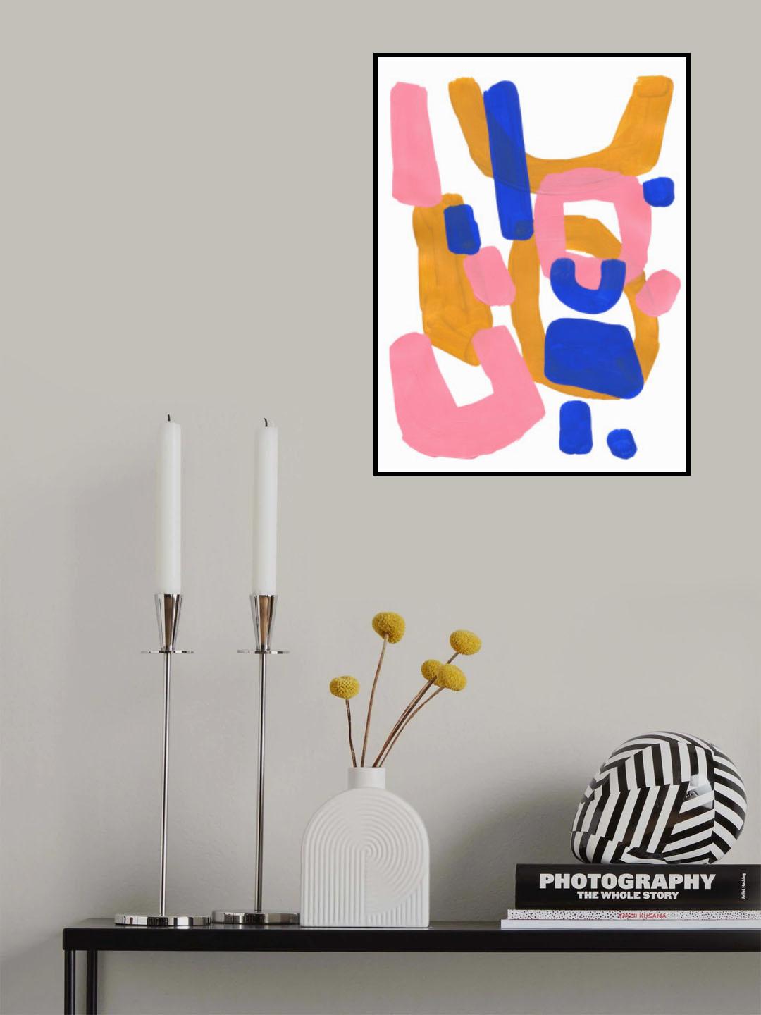 Pink Smile Poster och Canvastavla