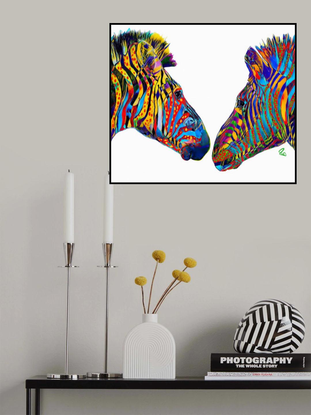 Ziggy and Zag the Zebras Poster och Canvastavla