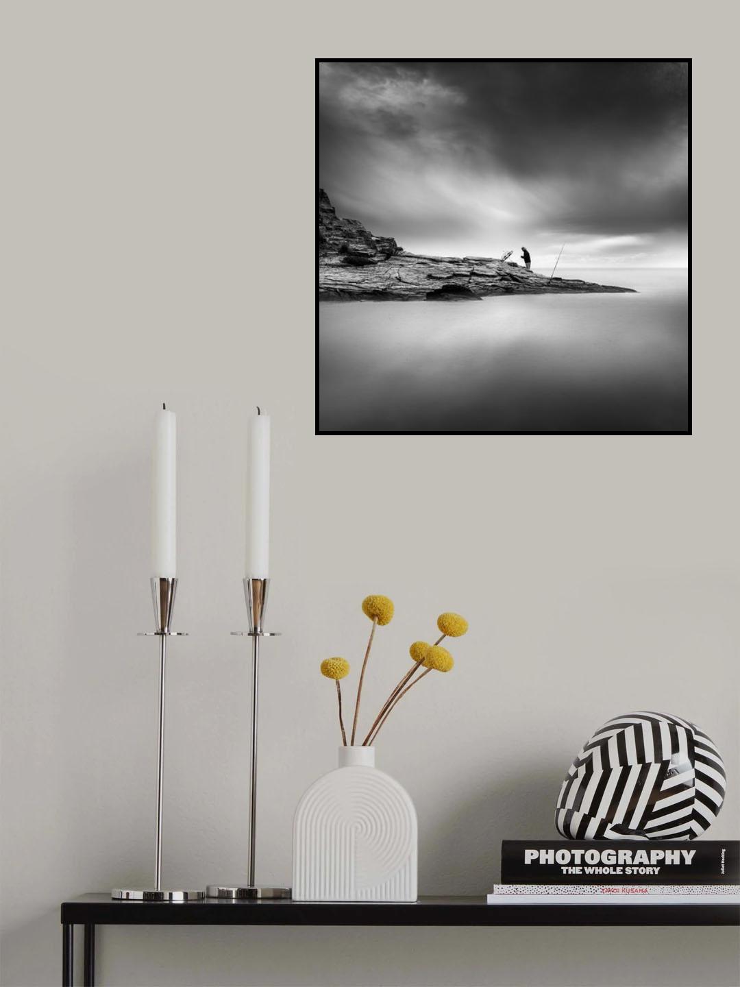 Fishing in the Rain Poster och Canvastavla