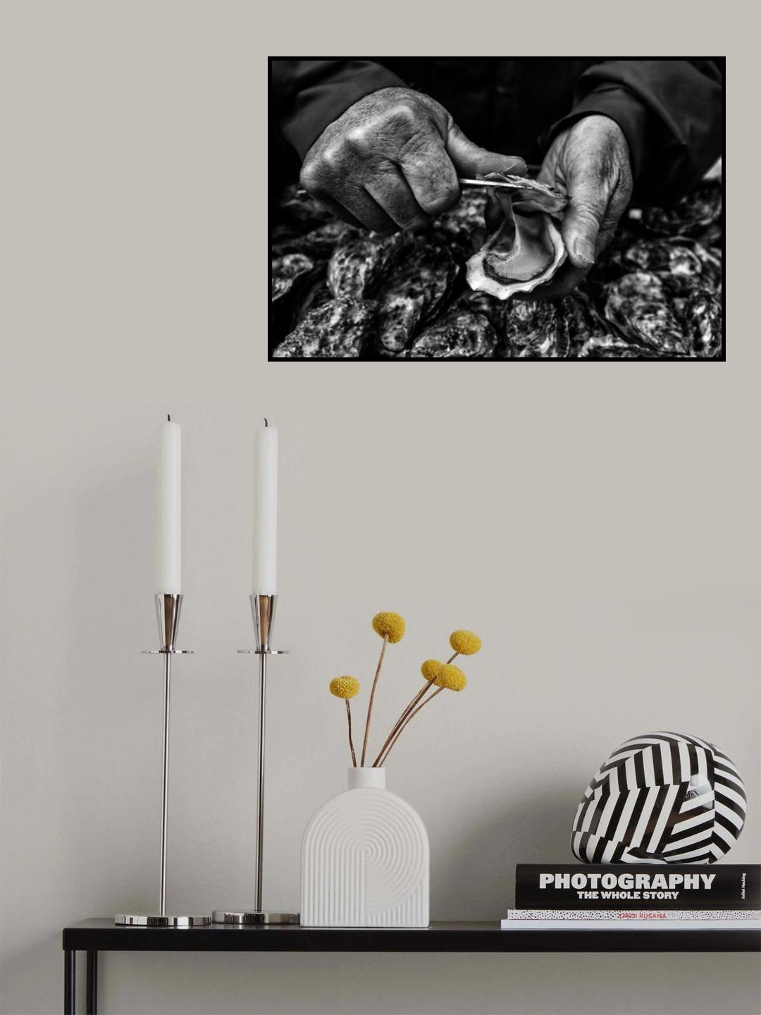 L'Ostreiculteur " Oyster Farmer" Poster och Canvastavla