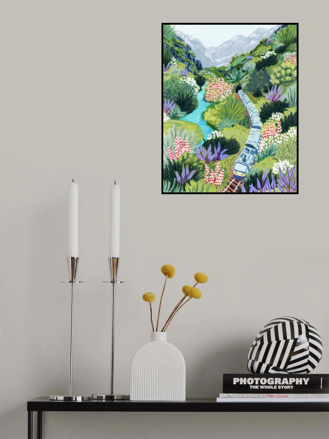 Train Travel Poster och Canvastavla