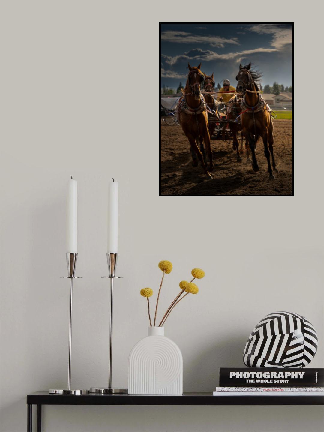 The power and the speed, Chuckwagon racing Poster och Canvastavla
