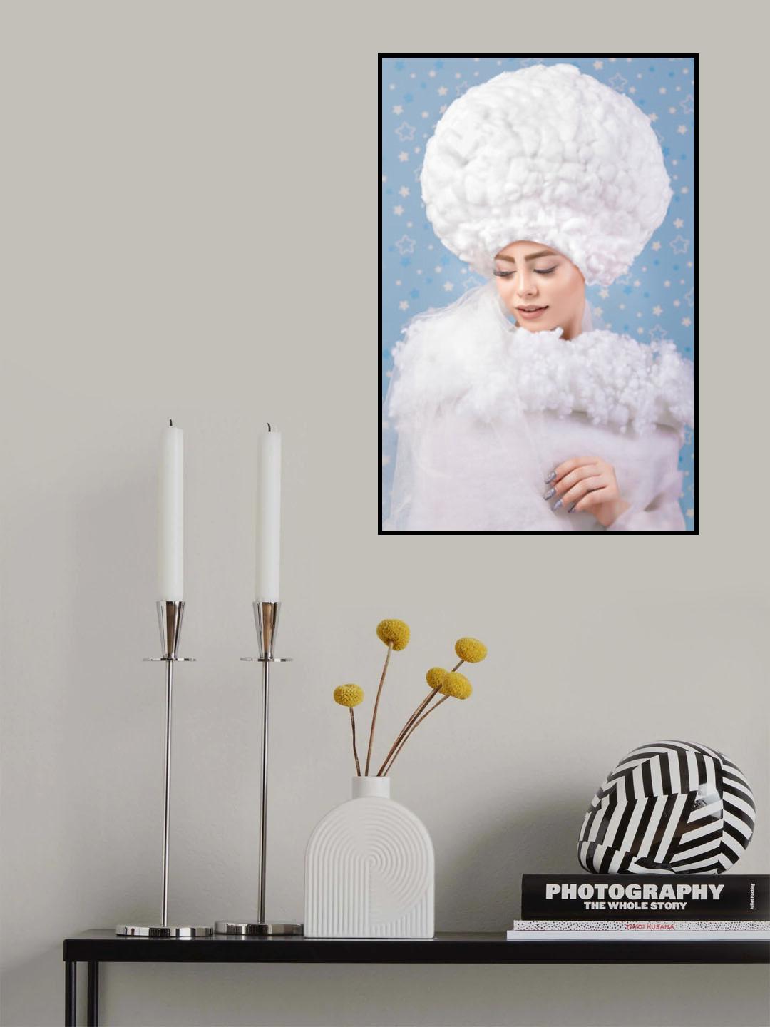 Cyan Cutie Poster och Canvastavla