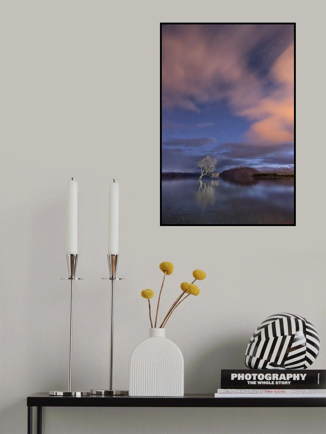 Pre-dawn morning at Lake Wanaka Poster och Canvastavla