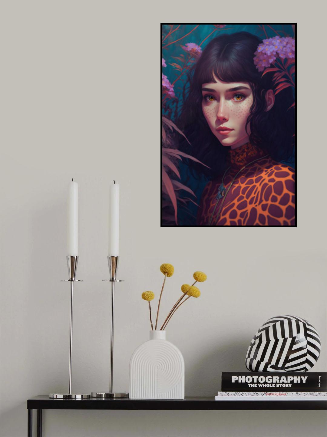 Shy Beauty Poster och Canvastavla