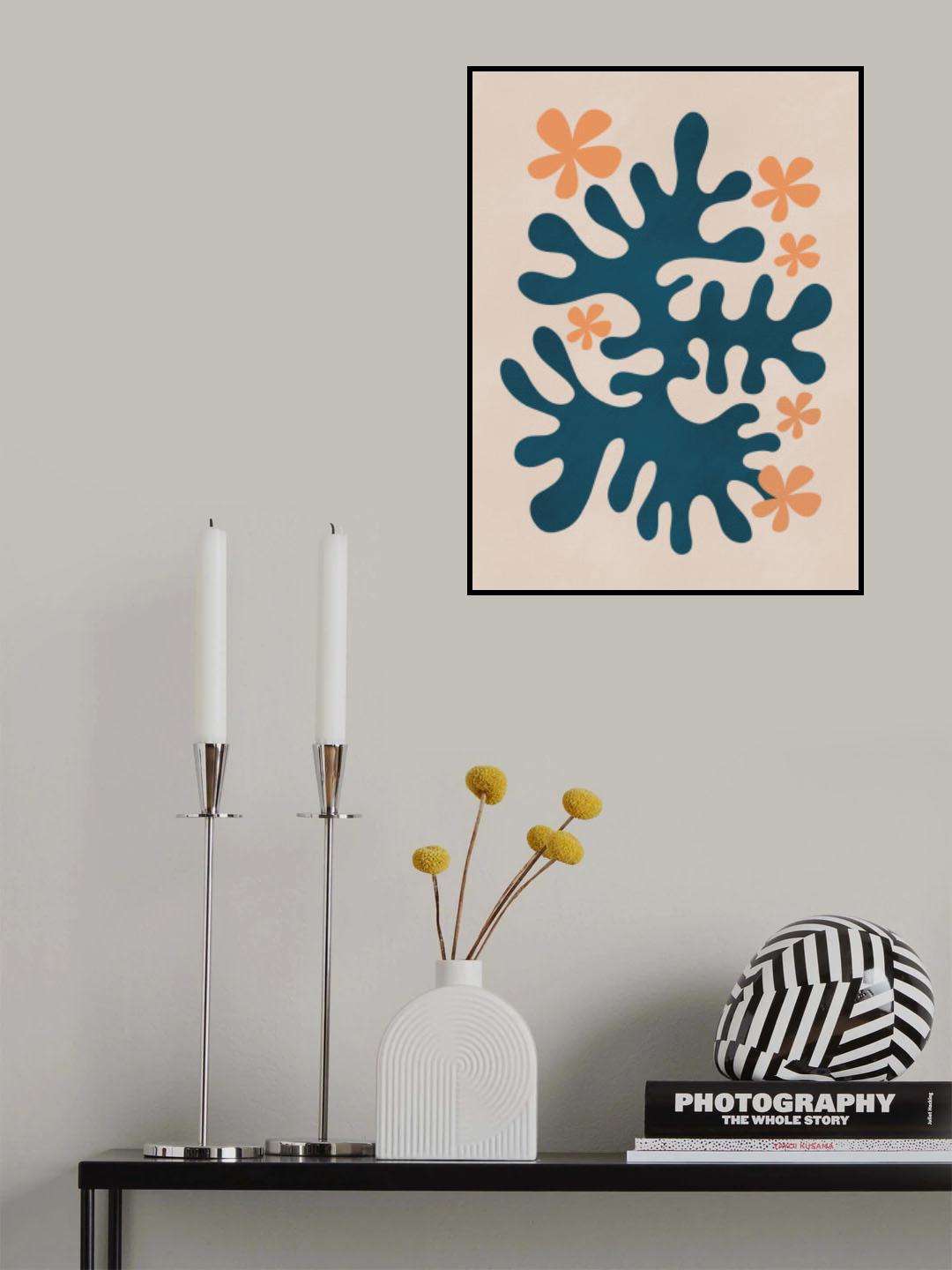 Coral Flower Poster och Canvastavla