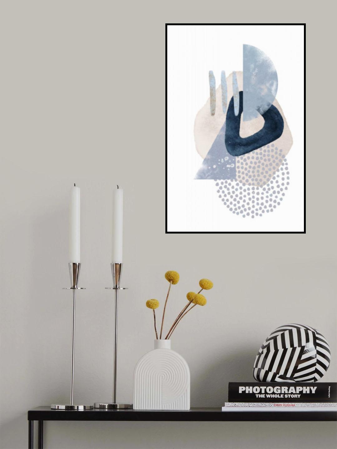 Blue Discovery-2 Poster och Canvastavla