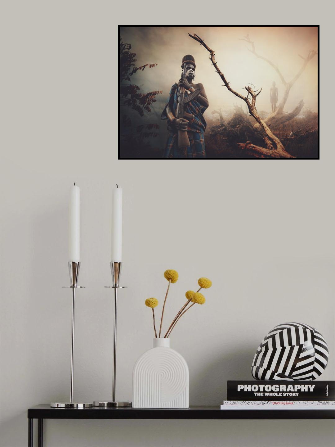 Surma Warrior Woman Poster och Canvastavla