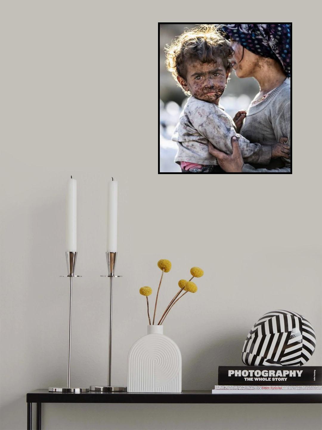 charcoal (child workers) Poster och Canvastavla