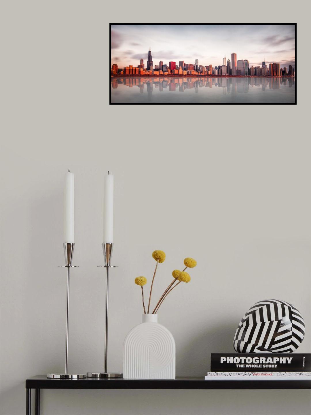 Sunrise at Chicago Poster och Canvastavla