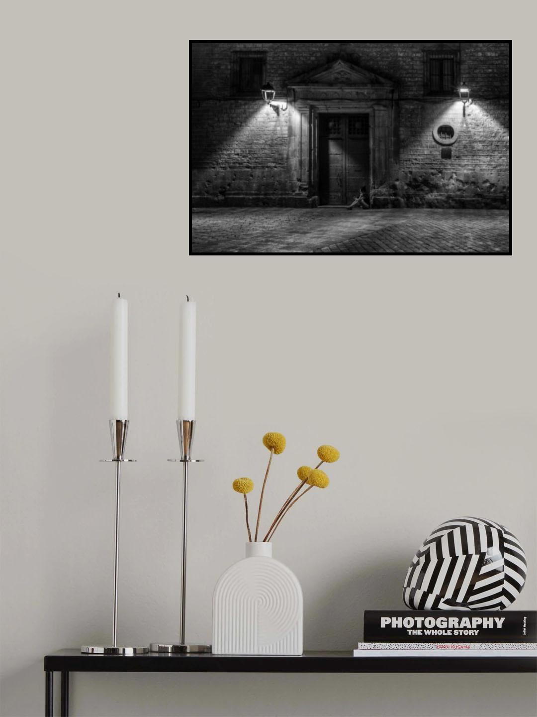 Barrio Gótico de Barcelona Poster och Canvastavla
