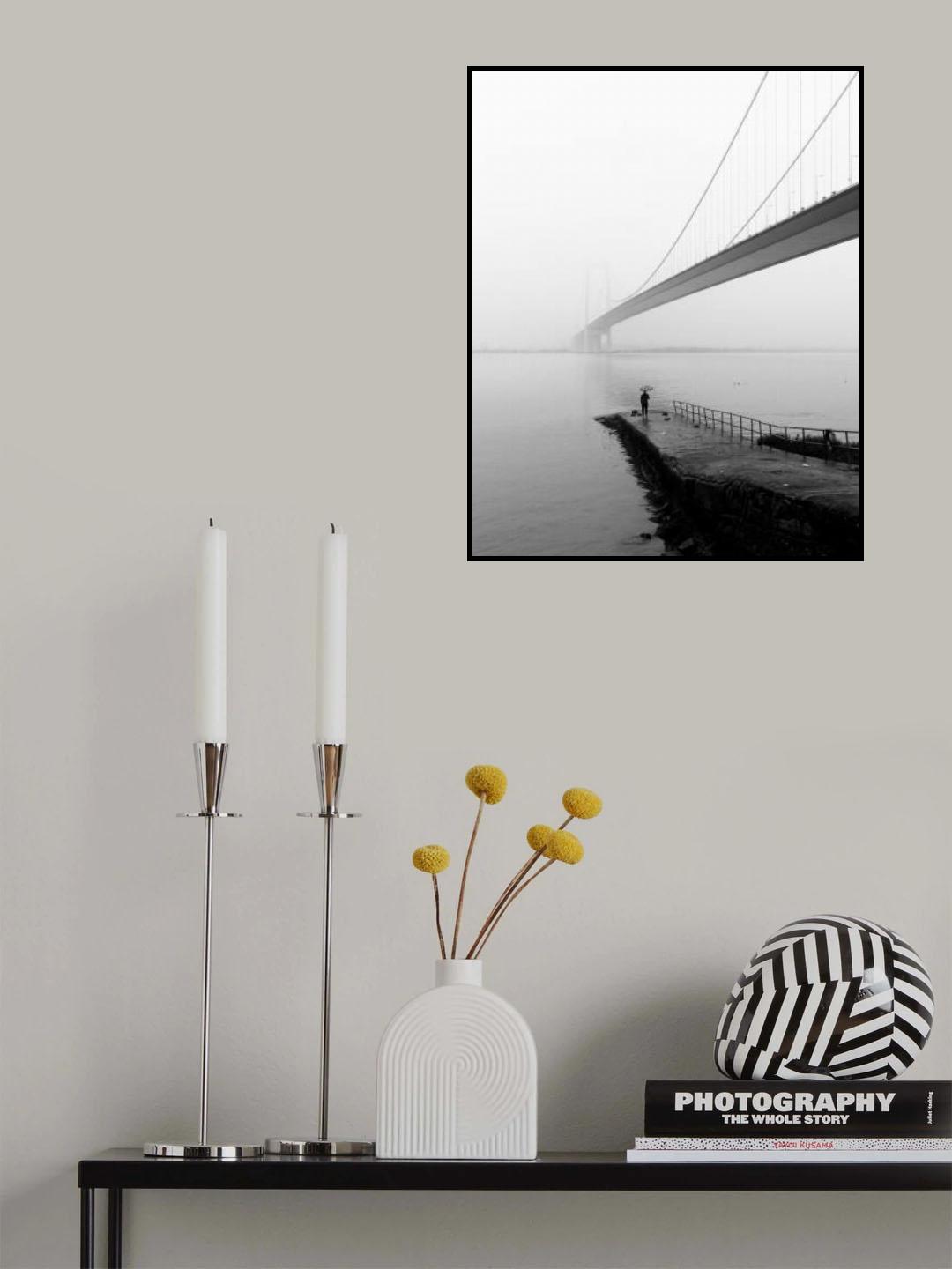 Cold River Man Poster och Canvastavla