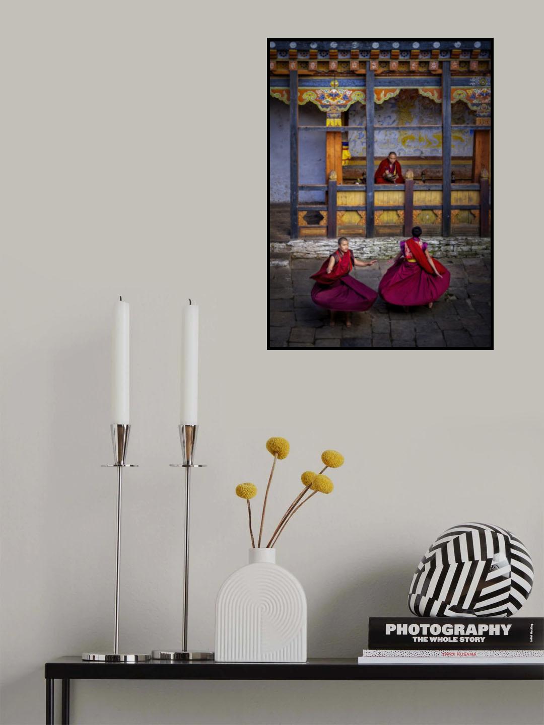 BHUTAN, JAKAR DZONG-85013A Poster och Canvastavla