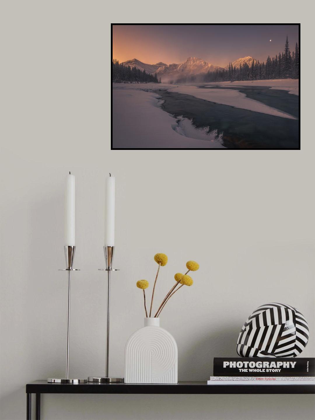 Surreal Beauty of Winterscape Poster och Canvastavla