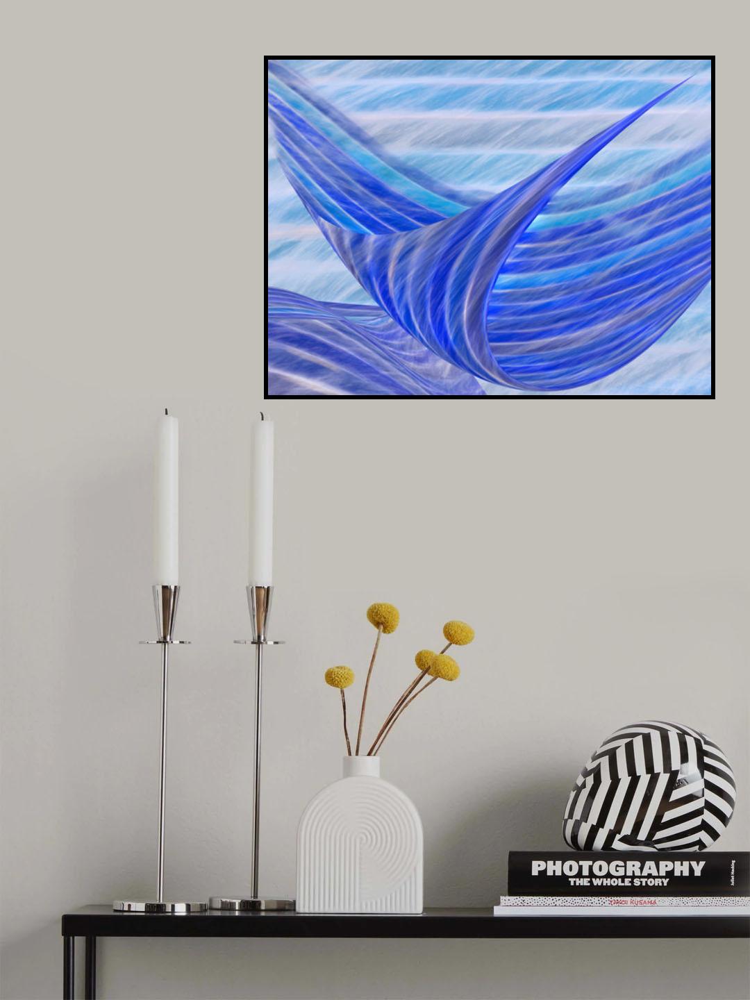 Blue motion Poster och Canvastavla