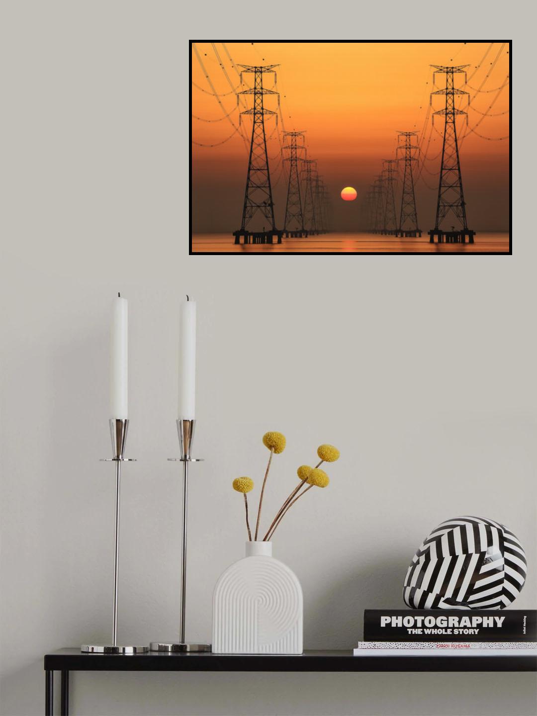 Power line Poster och Canvastavla