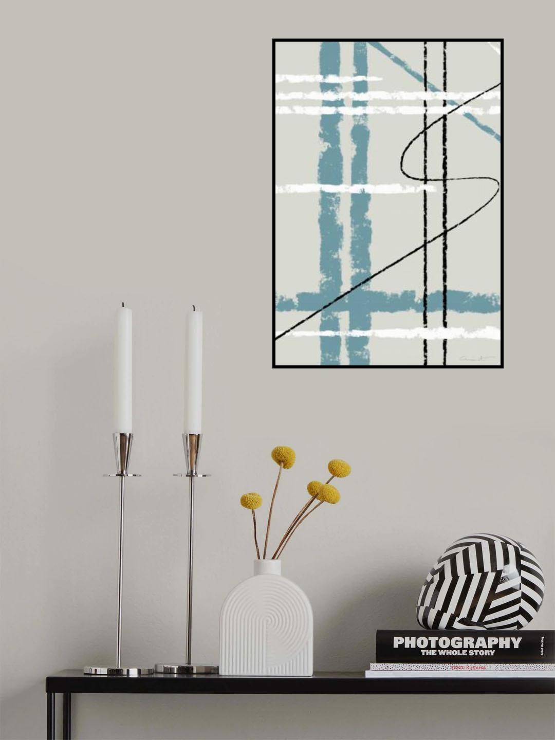 Messy Lines Poster och Canvastavla