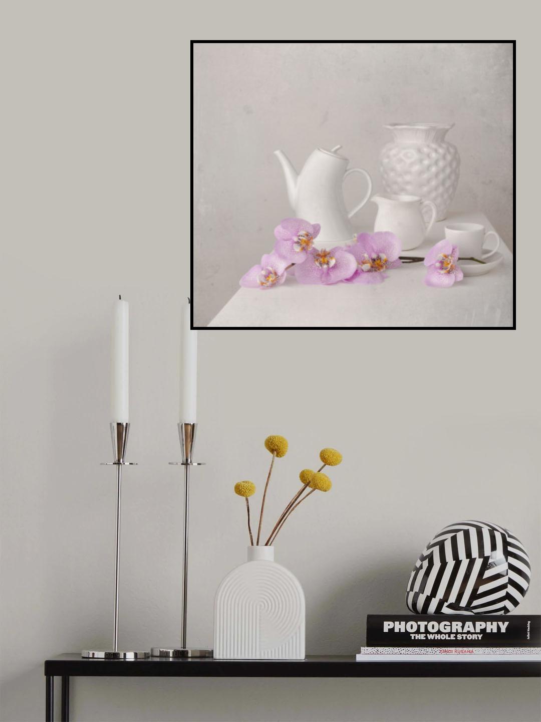 White and Lilac Poster och Canvastavla