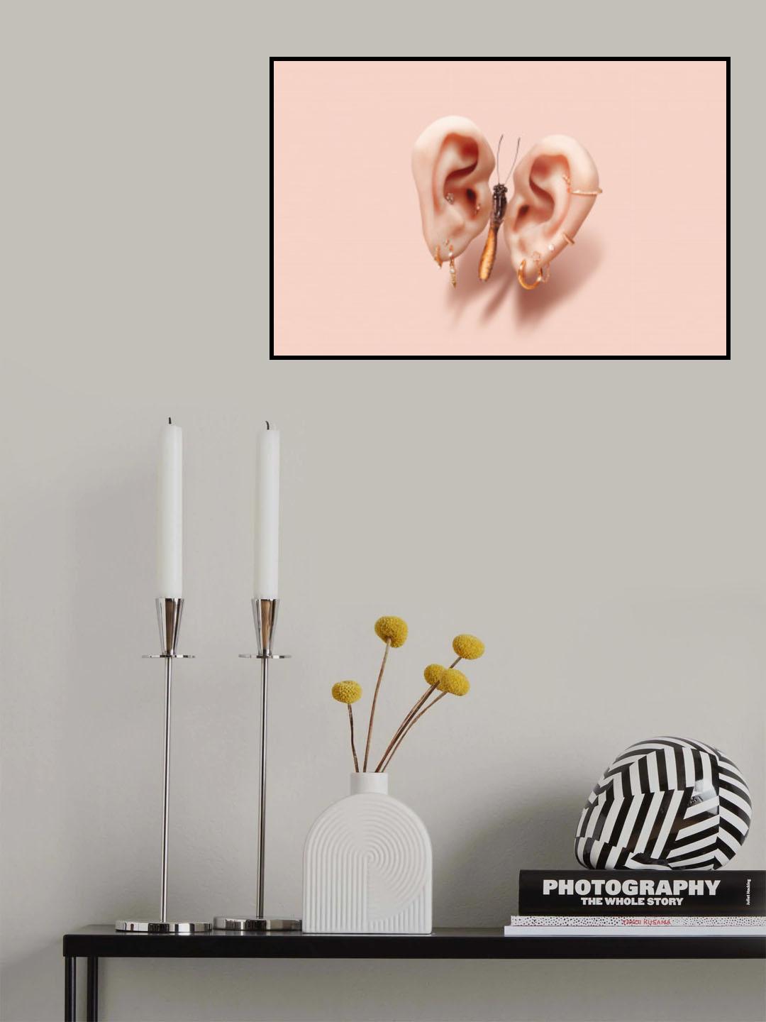 Butterfly Ears Poster och Canvastavla