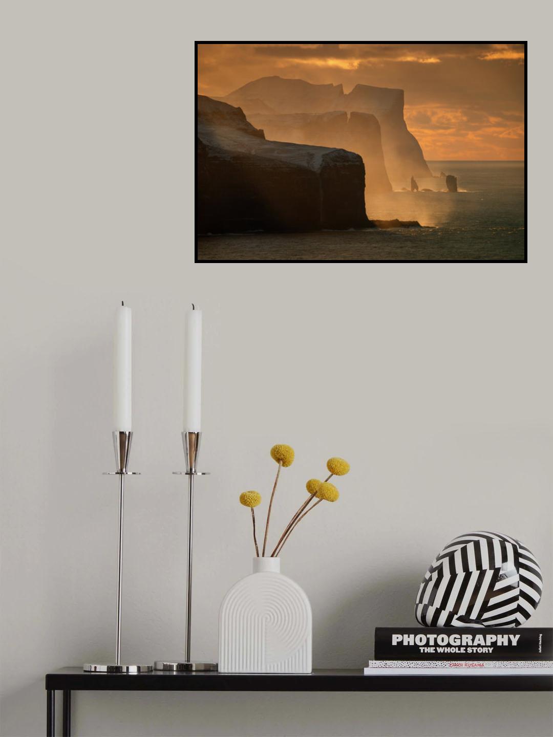 Faroe cliffs Poster och Canvastavla