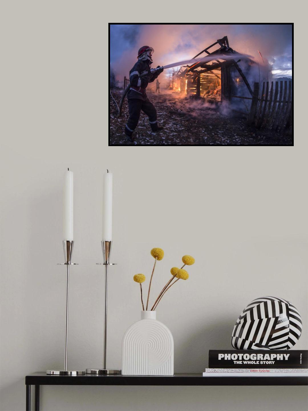Firefighter Poster och Canvastavla