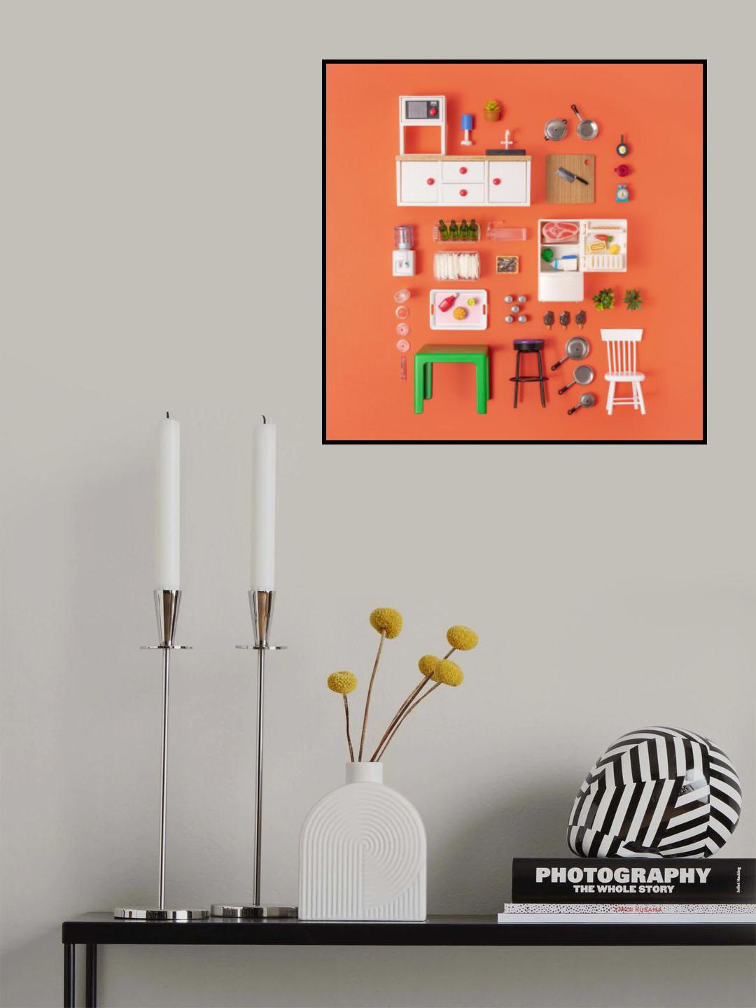 Dollhouse Burger Restaurant Q Poster och Canvastavla