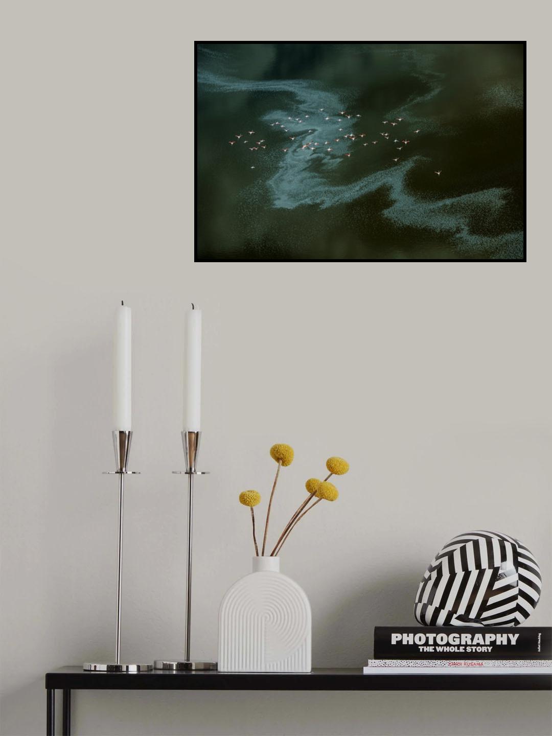 river in the lake Poster och Canvastavla
