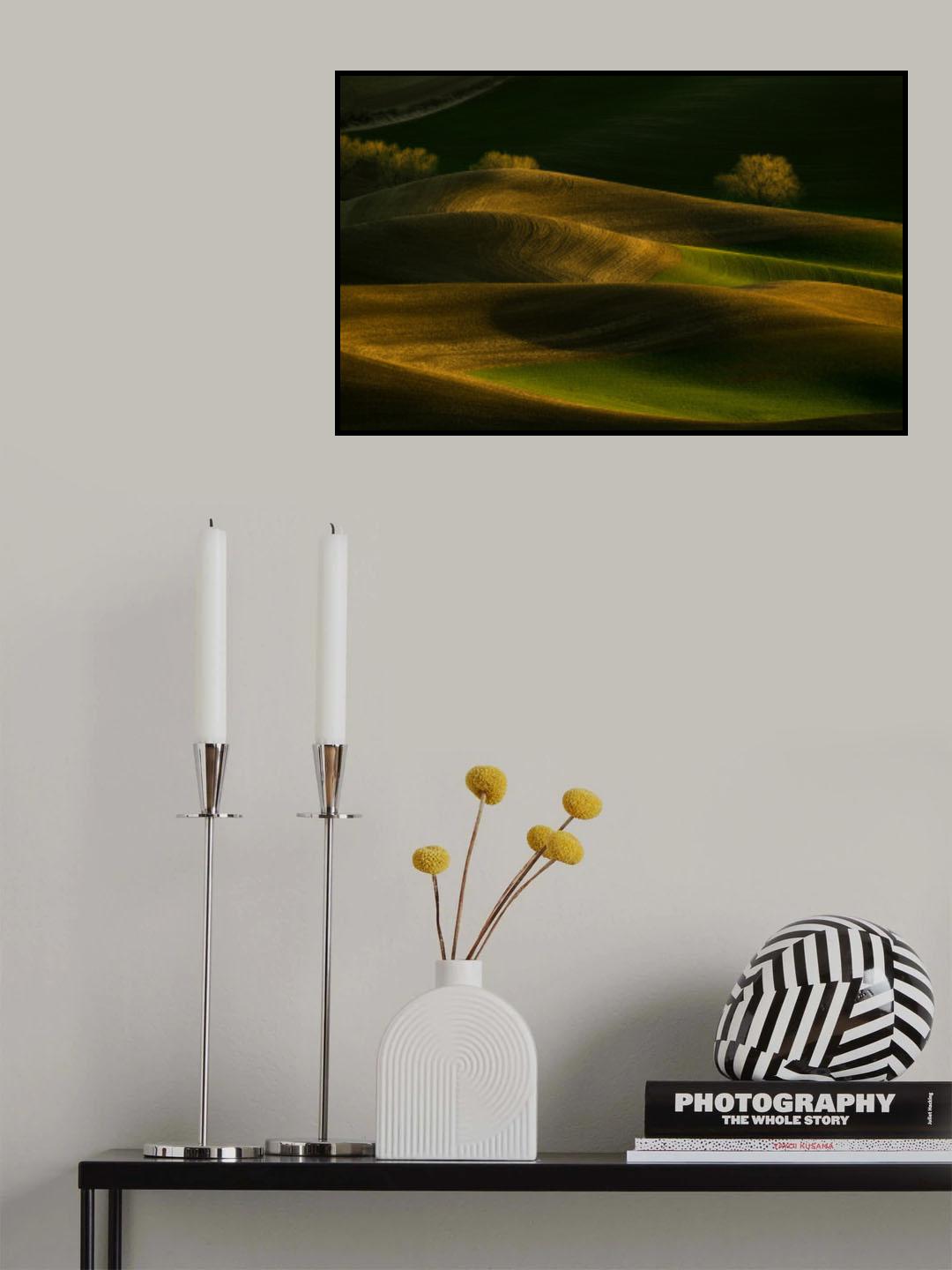 Sunset Wheat Field Poster och Canvastavla