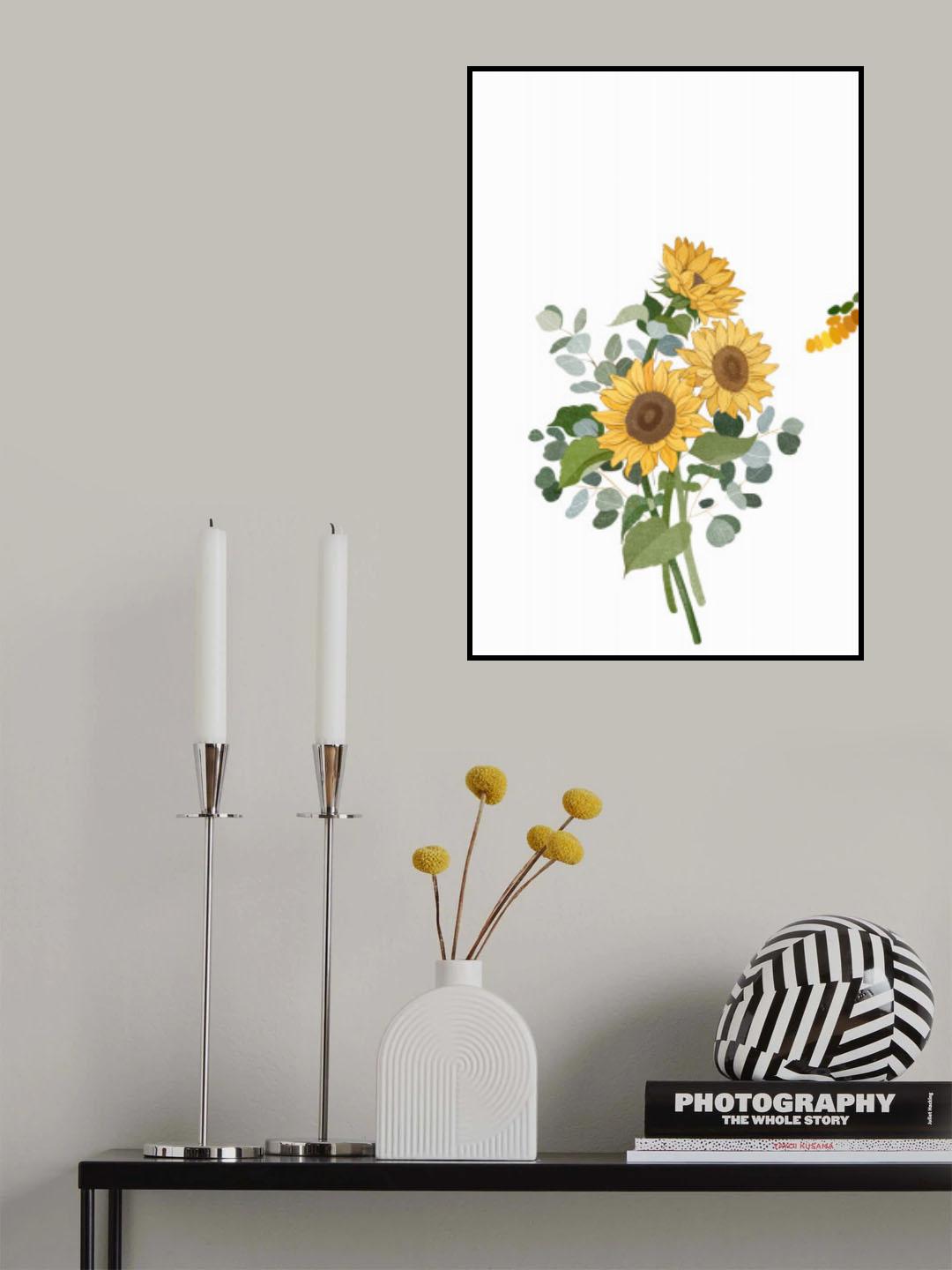 Colorful Sunflower 1 Poster och Canvastavla