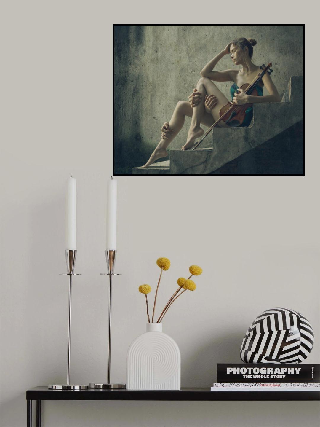 The Violist Poster och Canvastavla