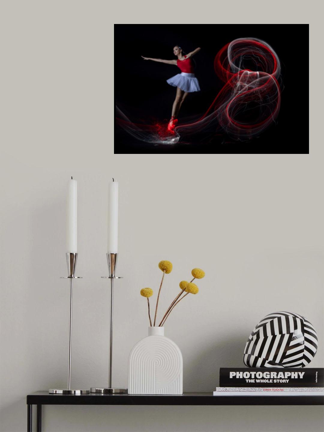 Colorful light painting Poster och Canvastavla