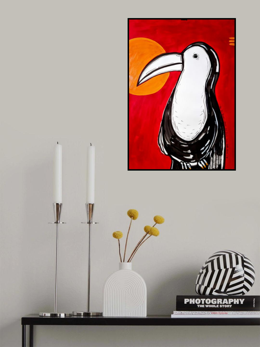 Toucan - it seems that God was in Costa Rica Poster och Canvastavla