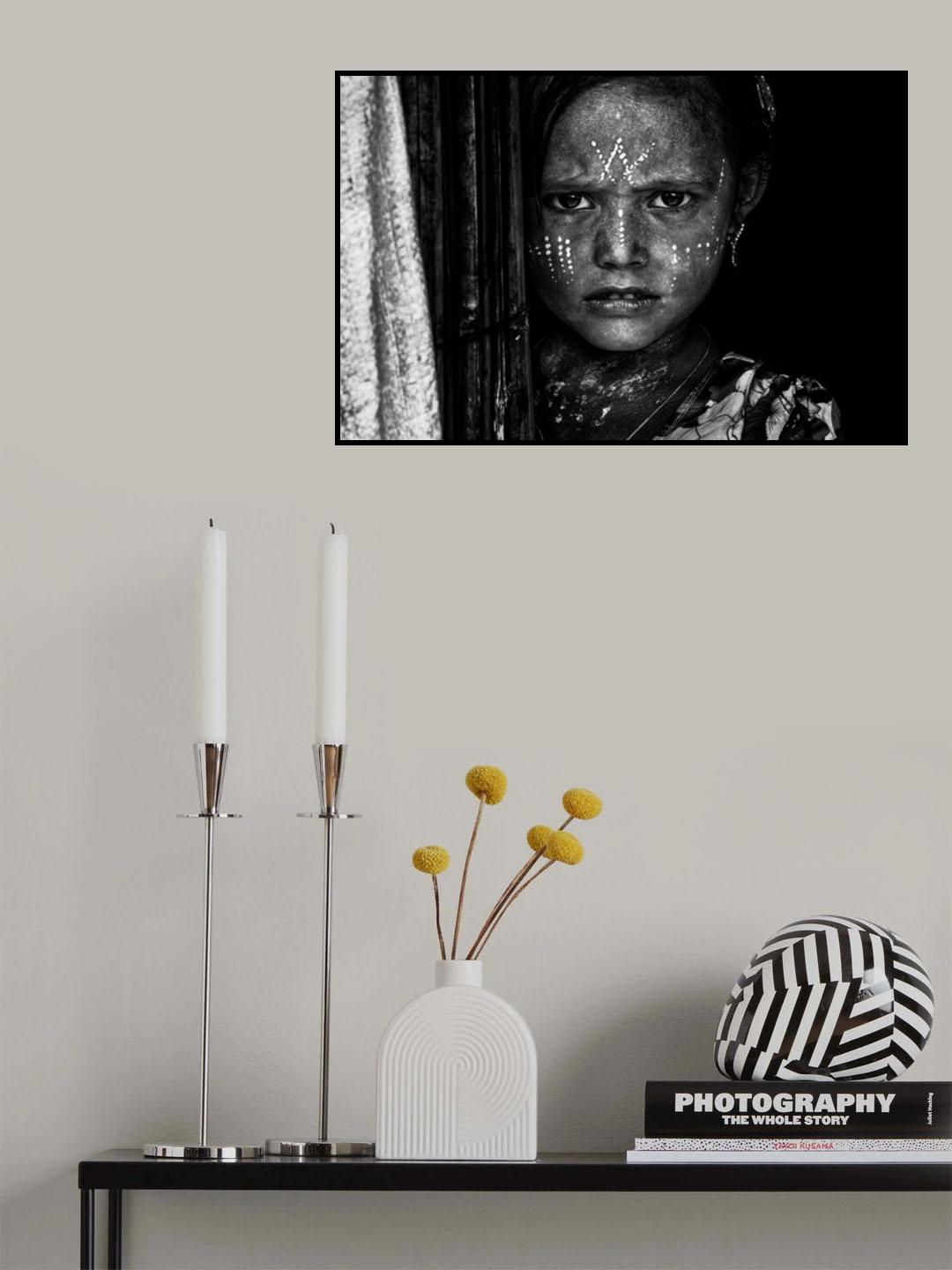 Rohingya girl-I - Bangladesh Poster och Canvastavla
